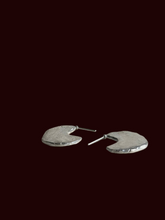 Load image into Gallery viewer, Slate Hoops :: Sterling Silver
