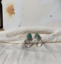 Load image into Gallery viewer, Turquoise Squiggle Studs
